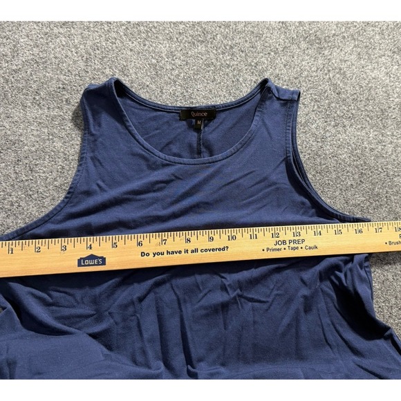 Quince Women Tencel Jersey Mini Swing Dress Baby Blue Size Medium Stretch - Picture 6 of 7